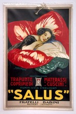 1930ca * Volantino, Cartoncino Originale "MAUZAN - Salus Trapunte" Italia (B+)