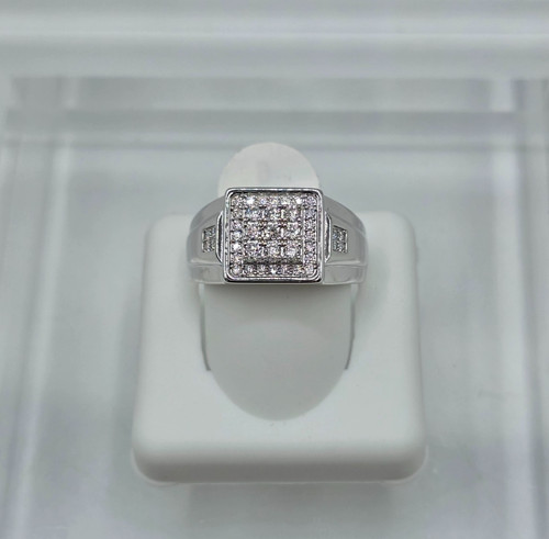 Anello quadrato moissanite - anello,