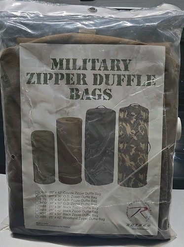 Borsone militare con cerniera