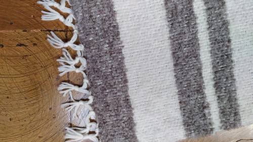 Sciarpa bianca beige - beige, tessuta
