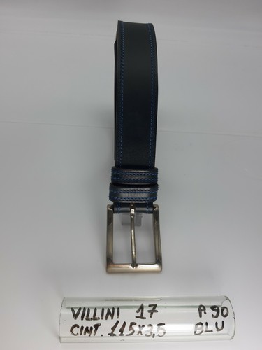 Cintura unisex pelle blu - cintura,