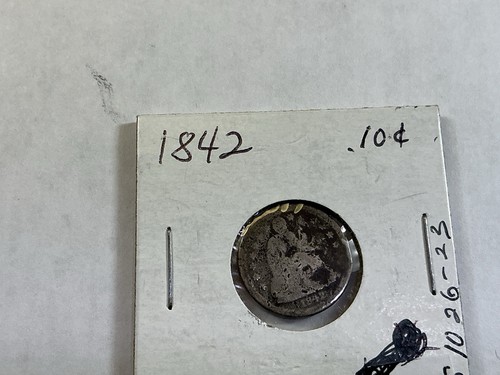 1842 seduto liberty dime tipo - seduto,