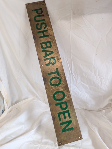 Insegna vintage ottone - insegna,