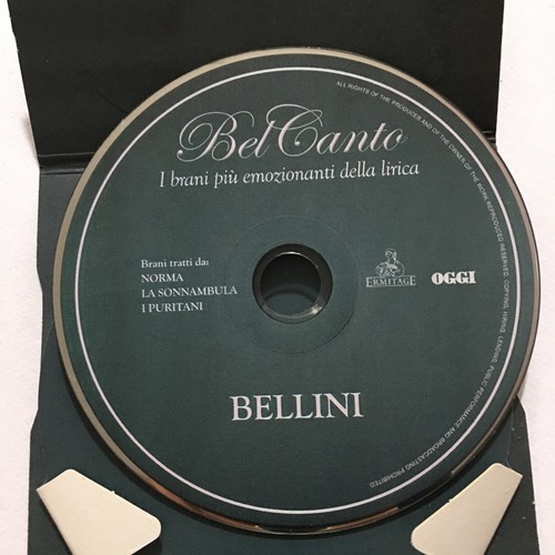 Bel canto bellini musicali - bellini, cd
