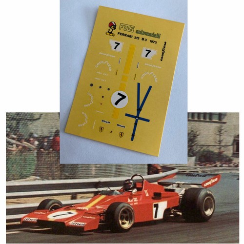 Decals ferrari 312 - 1/43, b3