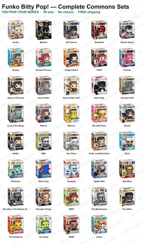 Funko bitty pop - funko, completo