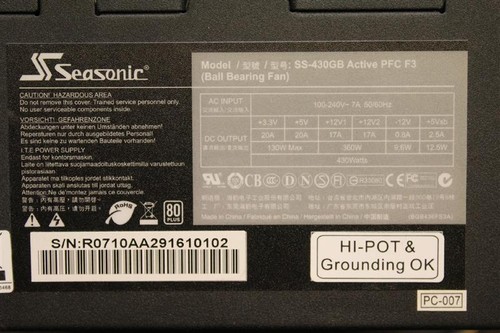 Seasonic 430gb active - ss-430gb, pfc