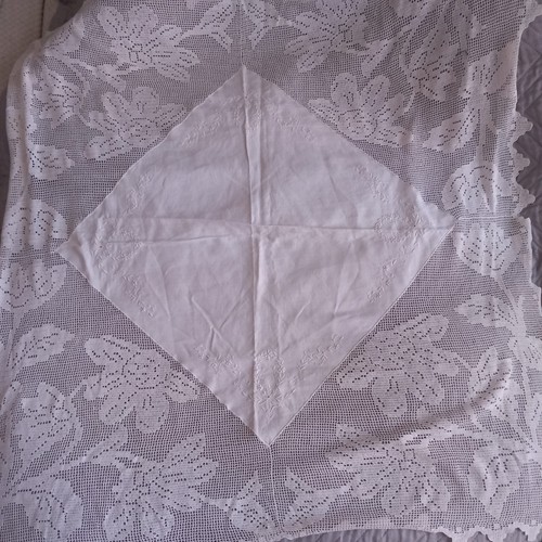 Vtg antique white cotton - antique,