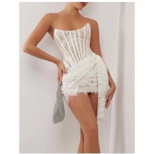 Mini abito corsetto pizzo