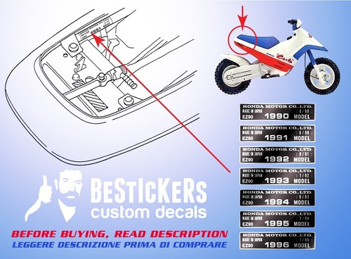 Adesivo honda cub ez90 - 1,