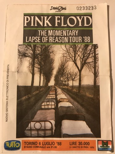 Pink floyd biglietto - pink,