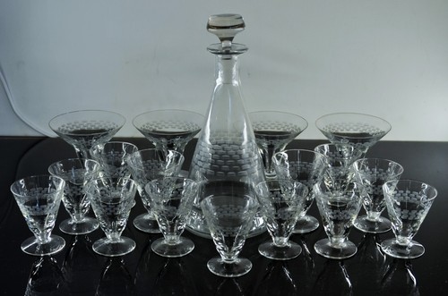 Antiche caraffa bicchieri - e,