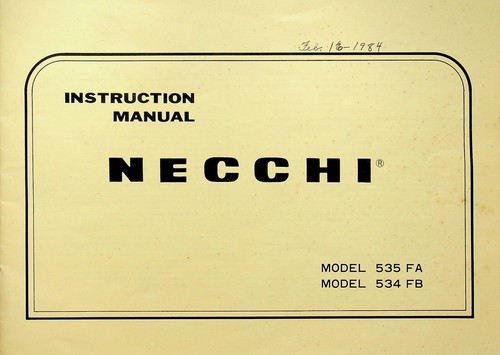 Manuale istruzioni macchina - istruzioni,