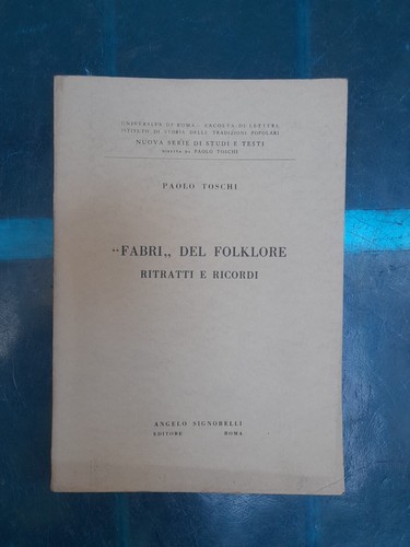 Paolo toschi fabri del - "fabri",