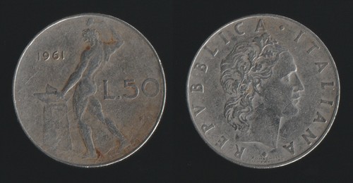 Lire 1961 vulcano - lire, italia