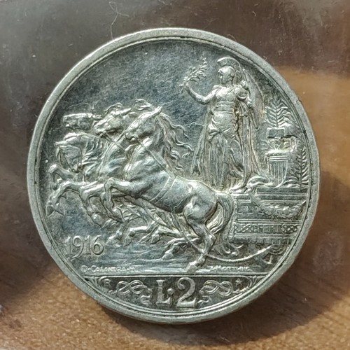 Lire 1916 quadriga briosa - 2,