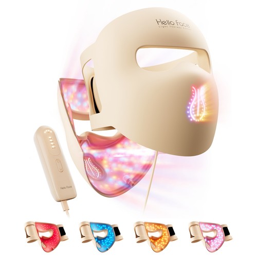 Maschera terapia luce rossa - maschera, 4d