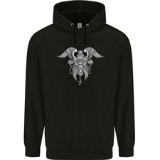 Croce teschio ali - teschio, biker