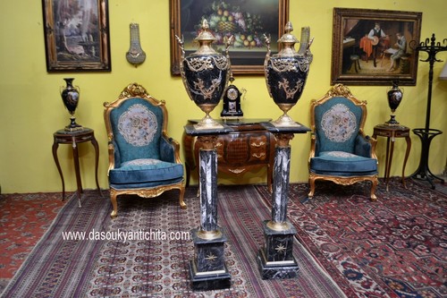 Coppia colonne con poutiche - colonne,