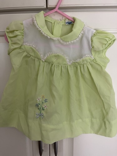 Vestito verde bambino vintage