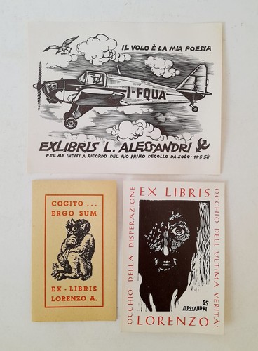 Lotto ex libris lorenzo - 3,
