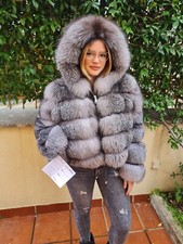 Bomber giacca pelliccia volpe - bomber,