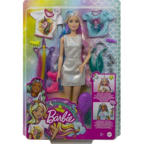 Mattel barbie capelli fantasia - barbie,