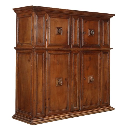 Credenza antica doppio corpo - antica,
