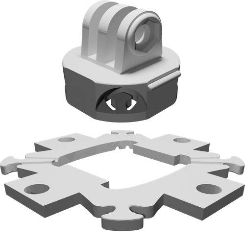 Supporto gopro anti vibrazioni - supporto, anti-vibrazioni