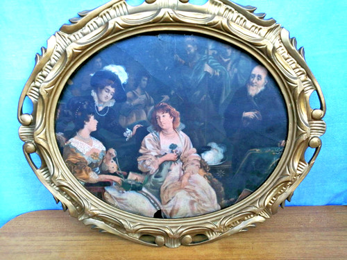 Antica cornice ovale - antica,