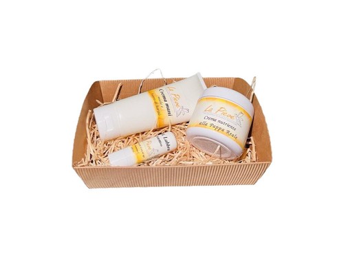Cesto regalo con crema mani - regalo,