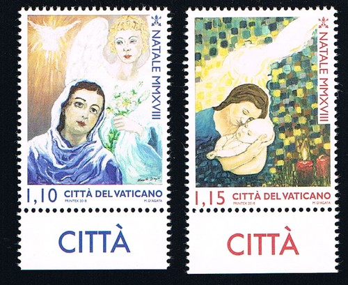 Vaticano francobolli natale - francobolli,
