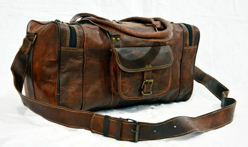 Borsa pelle palestra - in,