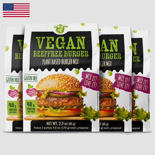 Creative pea beeffree burger - pea,