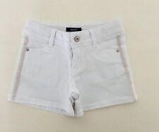 Bambina 5 anni 110 cm pantalone corto shorts jeans bianchi pantaloncini Okaidi