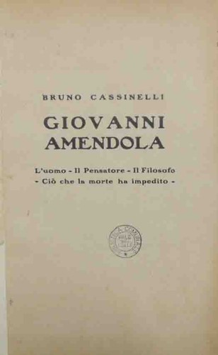Cassinelli giovanni amendola - cassinelli,,