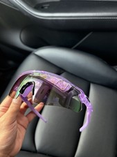 NUOVI occhiali da sole Oakley Radar EV Path montatura viola trasparenti PRIZM OO9208
