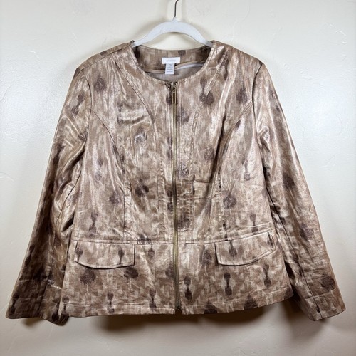 Giacca chico metallizzata - chico's,