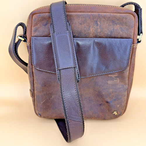 Borsa messenger uomo avana