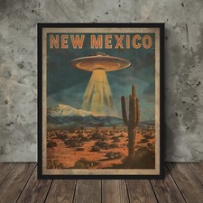 Poster vintage UFO NUOVO