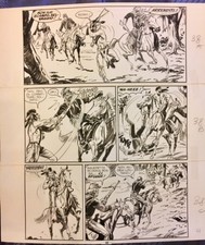 FERRI G. -Tavola originale Zagor 407 (Zenith458)  La vendetta di Mortimer pag 42