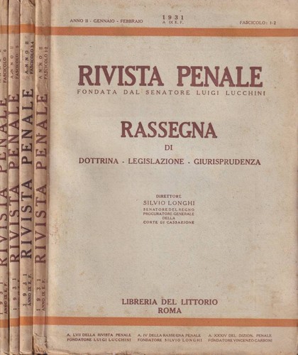 Rivista penale anno - penale,, ii