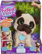 FurReal Friends JJ My Jumpin' Pug - Peluche interattivo 20 cm giocattolo per animali domestici con suoni