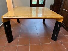 Sawaya Moroni tavolo design essenza di pero e intarsi di mogano quadrato 140x140