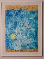 quadro astratto dipinto a mano