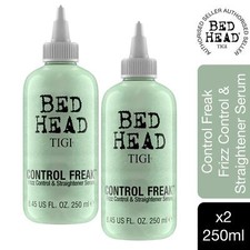 Bed Head di TIGI Control Freak Siero Anti Crespo per Capelli Lisci Lucidi 250ml, 2pz
