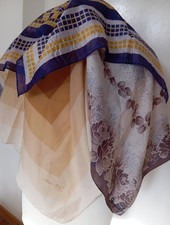 Lotto lavoro sciarpa sciarpa donna vintage bundle-piccolo quadrato 1 Giappone e 2 Italia X3