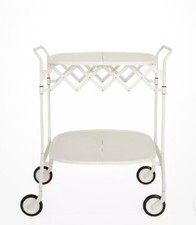 KARTELL GASTONE CROMATO CARRELLO PIEGHEVOLE Total BIANCO  New ORIGINALE NUOVO