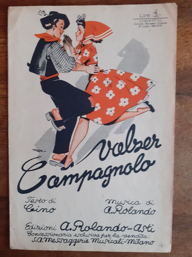 Spartito valzer campagnolo - spartito,
