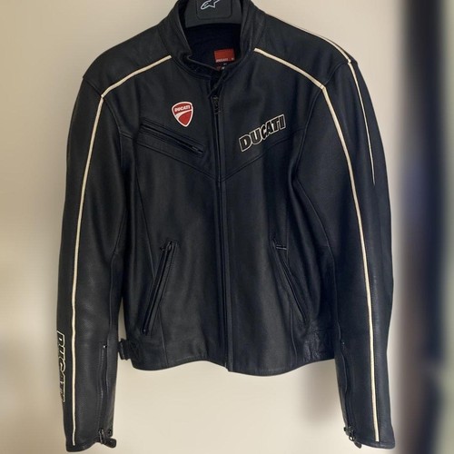 Giacca moto pelle ducati - giacca, in